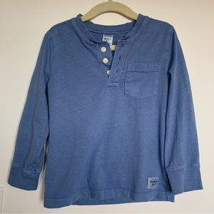 2/$20 Oshkosh Henley Boy’s Long Sleeve Shirt In size 4.